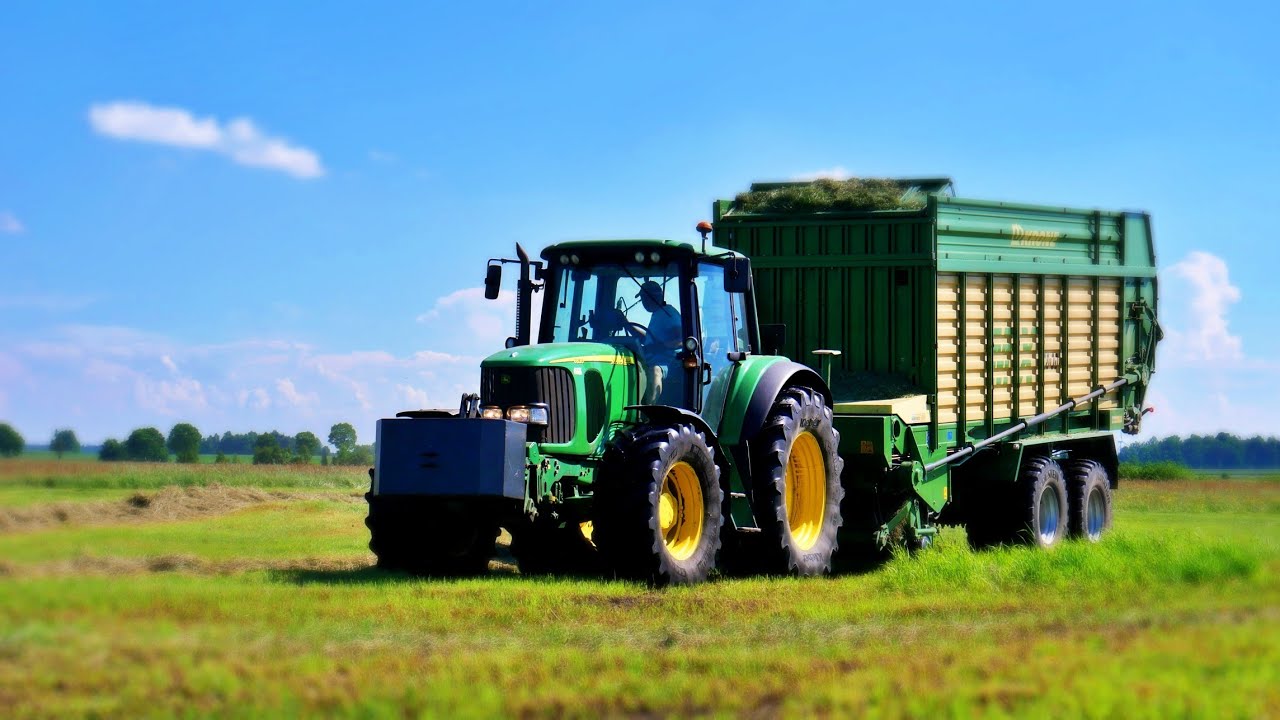 Zbi&oacute;r traw 2019 ☆ John Deere ☆ Krone ☆