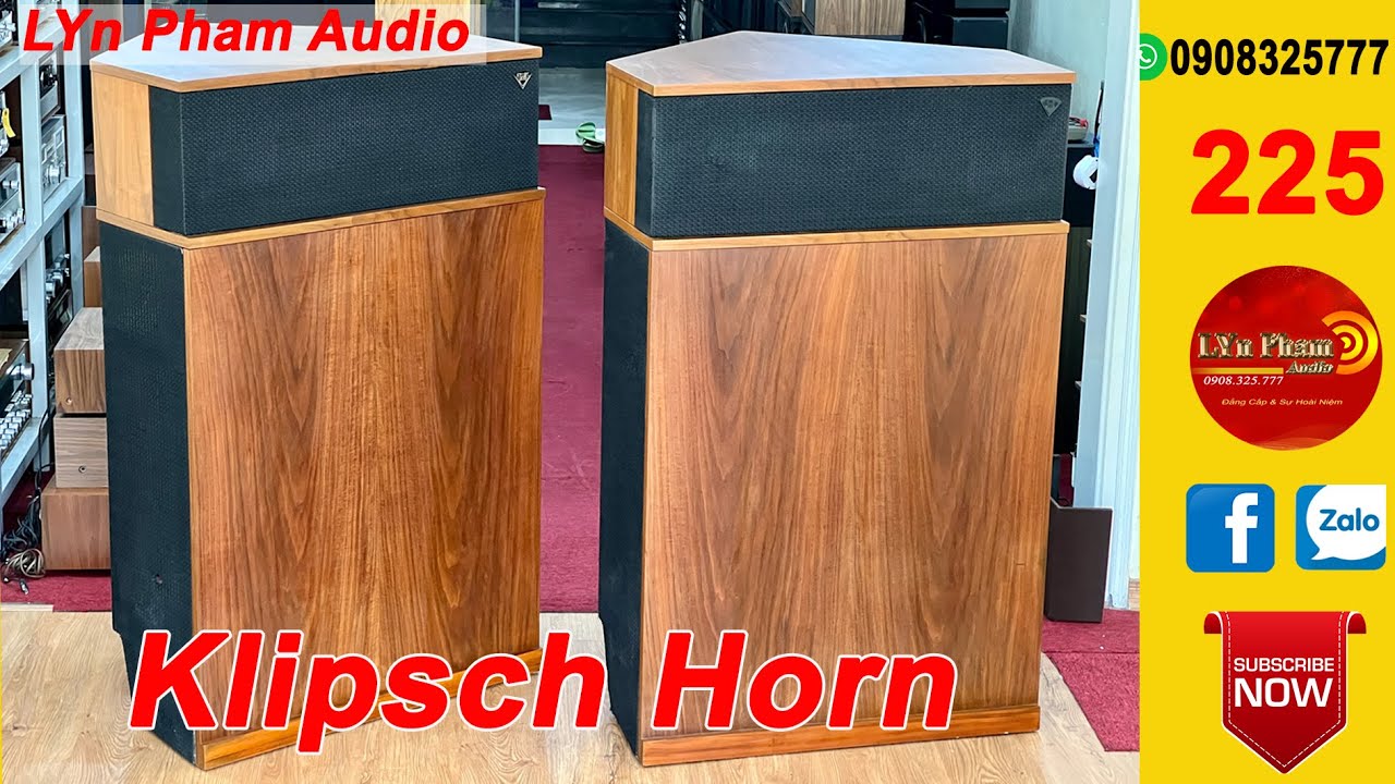 Huyền thoại KLIPSCH HORN 1970 Đời đầu full cấu hình Anico Cực hiếm | 0908325777