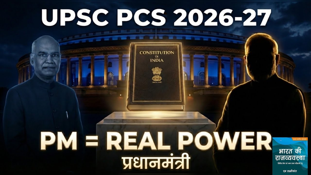 प्रधानमंत्री की शक्तियां और भूमिका |  Explained | UPSC/PCS 2026-27 