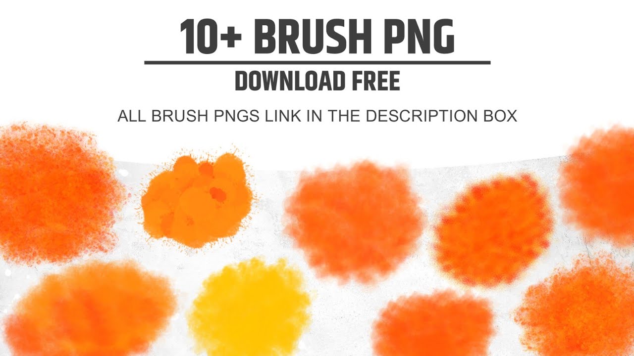 10 + Brush Png's Download Free, Banner Editing Material By Dhriya Graphics
