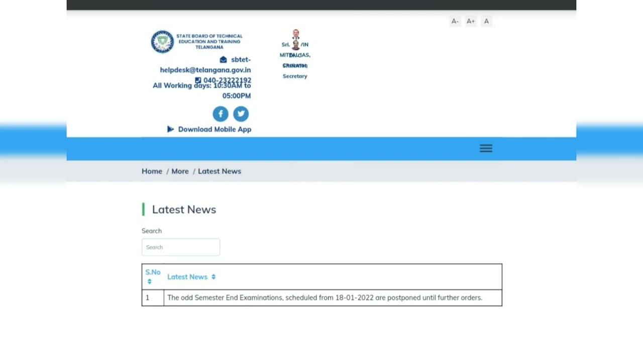 TS DIPLOMA EXAMS postponed (cancle)