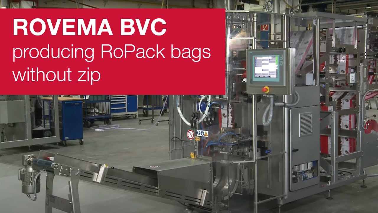 Form Fill and Seal machine BVC 260 for RoPack bags without zip | ROVEMA