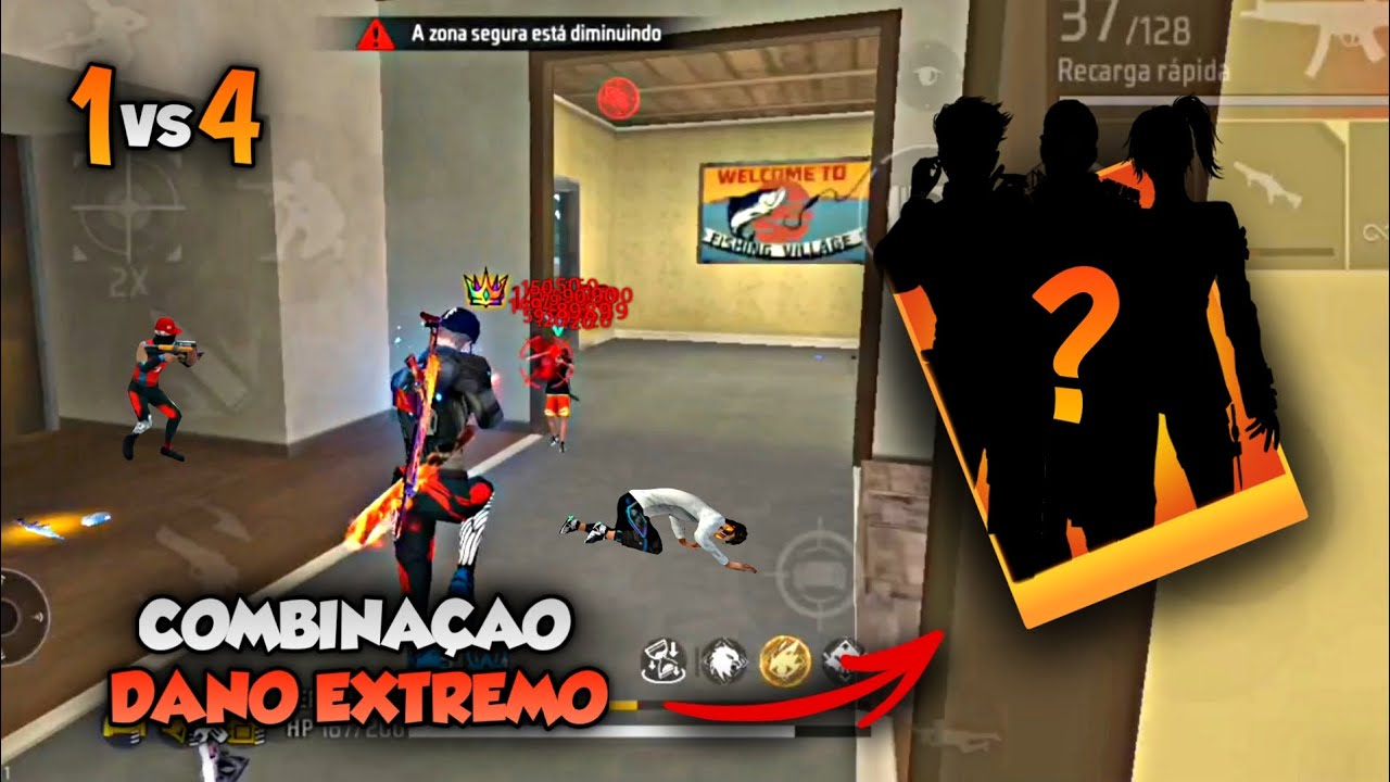 DANO EXTREMO COM ESSA COMBINAÇÃO!! MELHORES HABILIDADES DO FREE FIRE!!