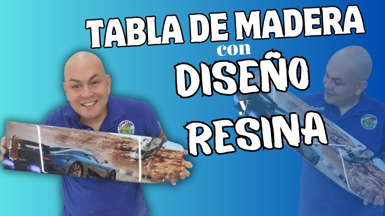 TABLA CON IMÁGEN Y RESINA EPOXI UN PROYECTO ESPECIAL/ Paso a paso aplicación de imagen