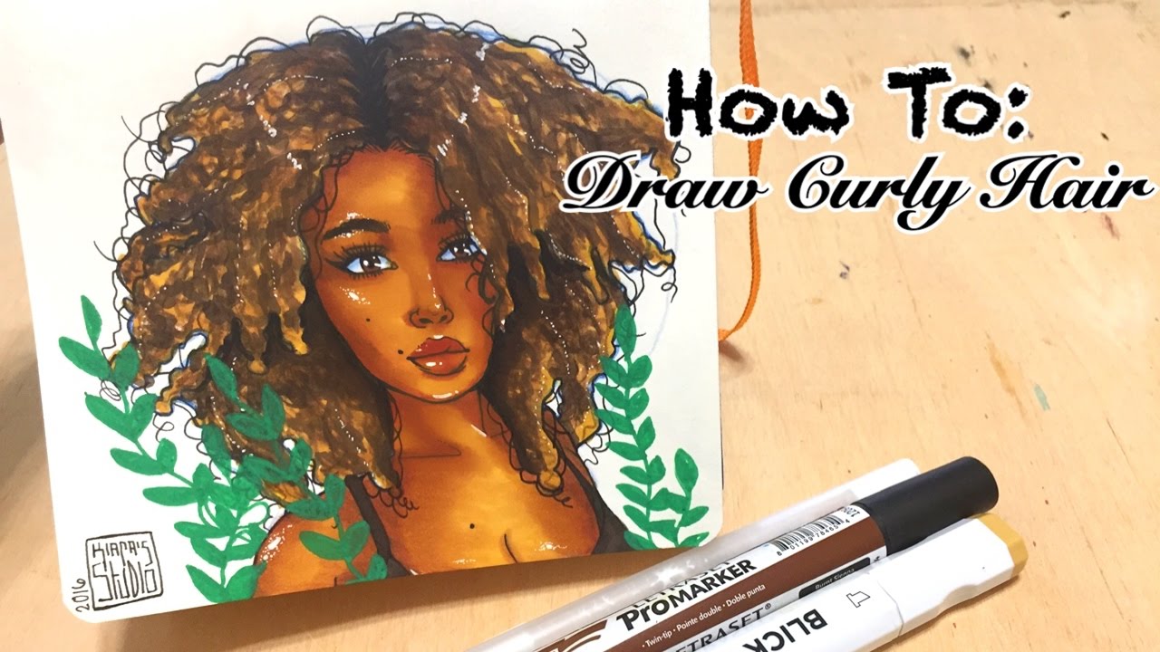 How I Sketch Curly Hair