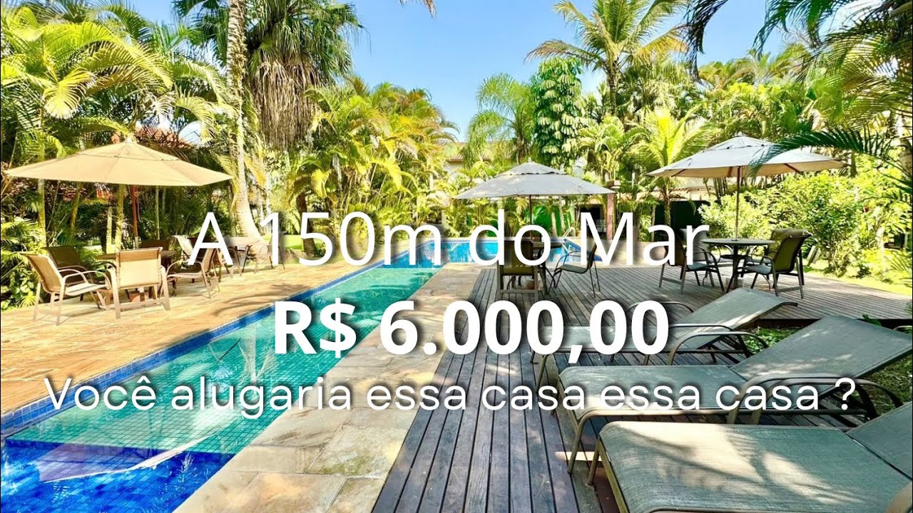 Você Alugaria essa casa a 150m do Mar? - Praia da Baleia 