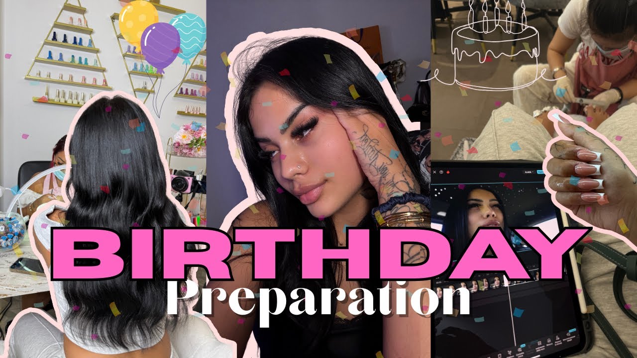 Birthday Glow Up Vlog🎂 Preparazione Compleanno (Hair, Nails & Lashes)