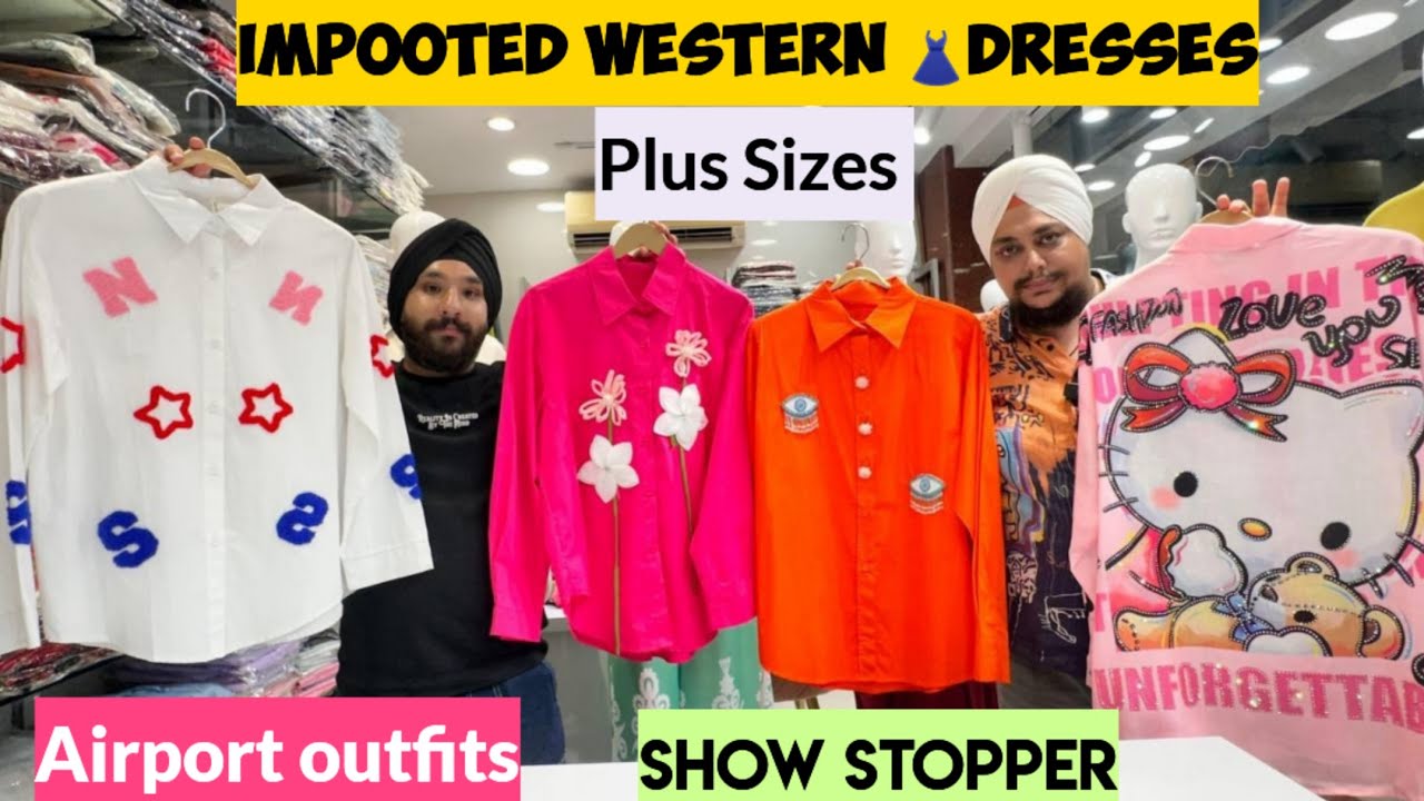 Airport Outfits.imported Shirts tops & Co-ord sets .Rich & western wear.Plus Sizes available. 