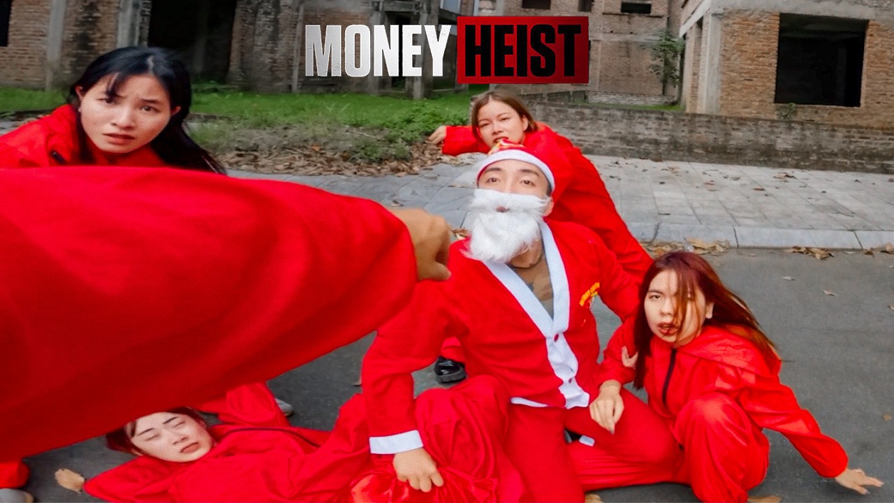 MONEY HEIST PARKOUR vs SANTA CLAUS | 30-Minutes (Christmas Parkour POV)