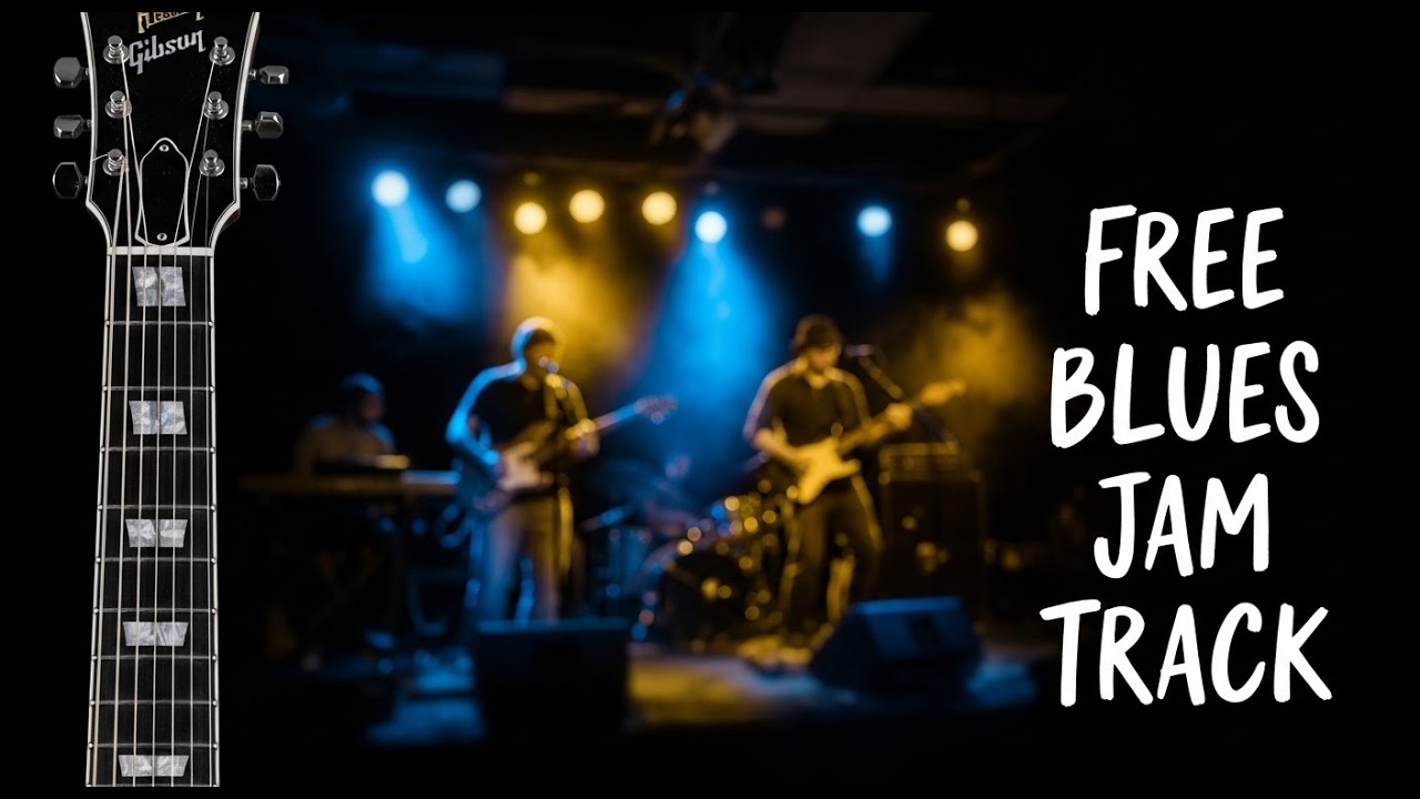 Funky Blues Jam Track at Medium Tempo for Building Strong Fingerstyle Improvisation Skills