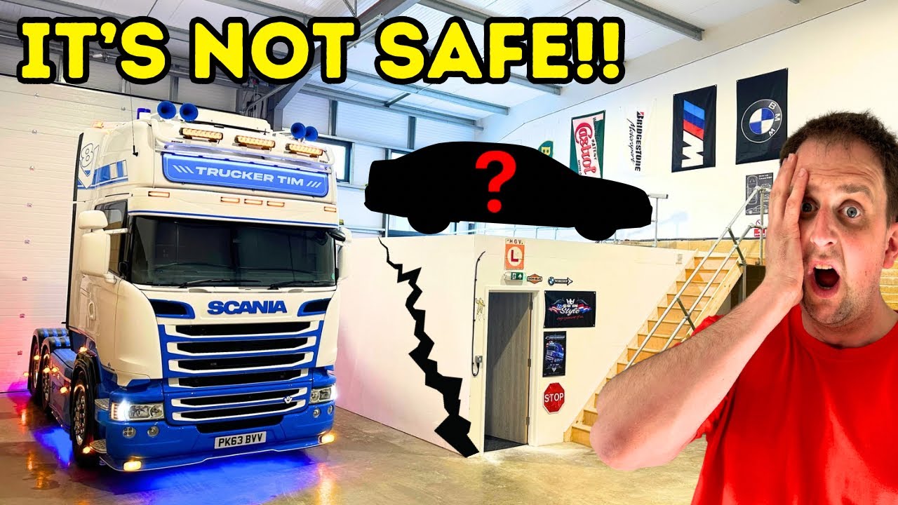 BUILDING MY DREAM GARAGE | Winching Out A Stuck Truck! | #truckertim