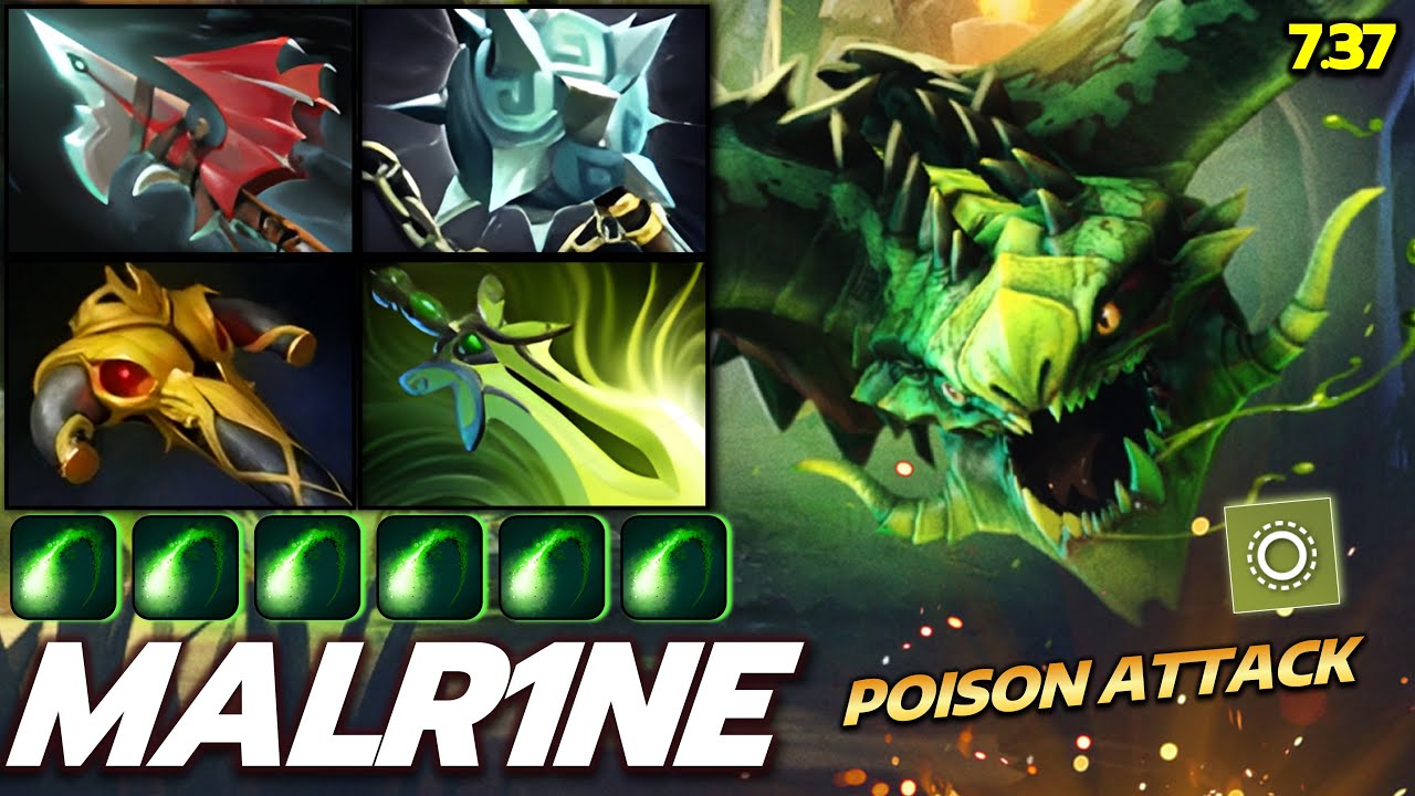 MALR1NE [Viper] Right Click Attack Build VS ATF's Ember Spirit Dota 2 (Fullmatch)