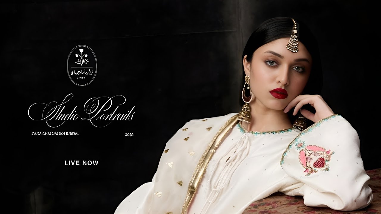 Zara Shahjahan Studio Portraits Wedding Wear 2025 | Zara Shahjahan Luxury Wedding Pret Collection'25