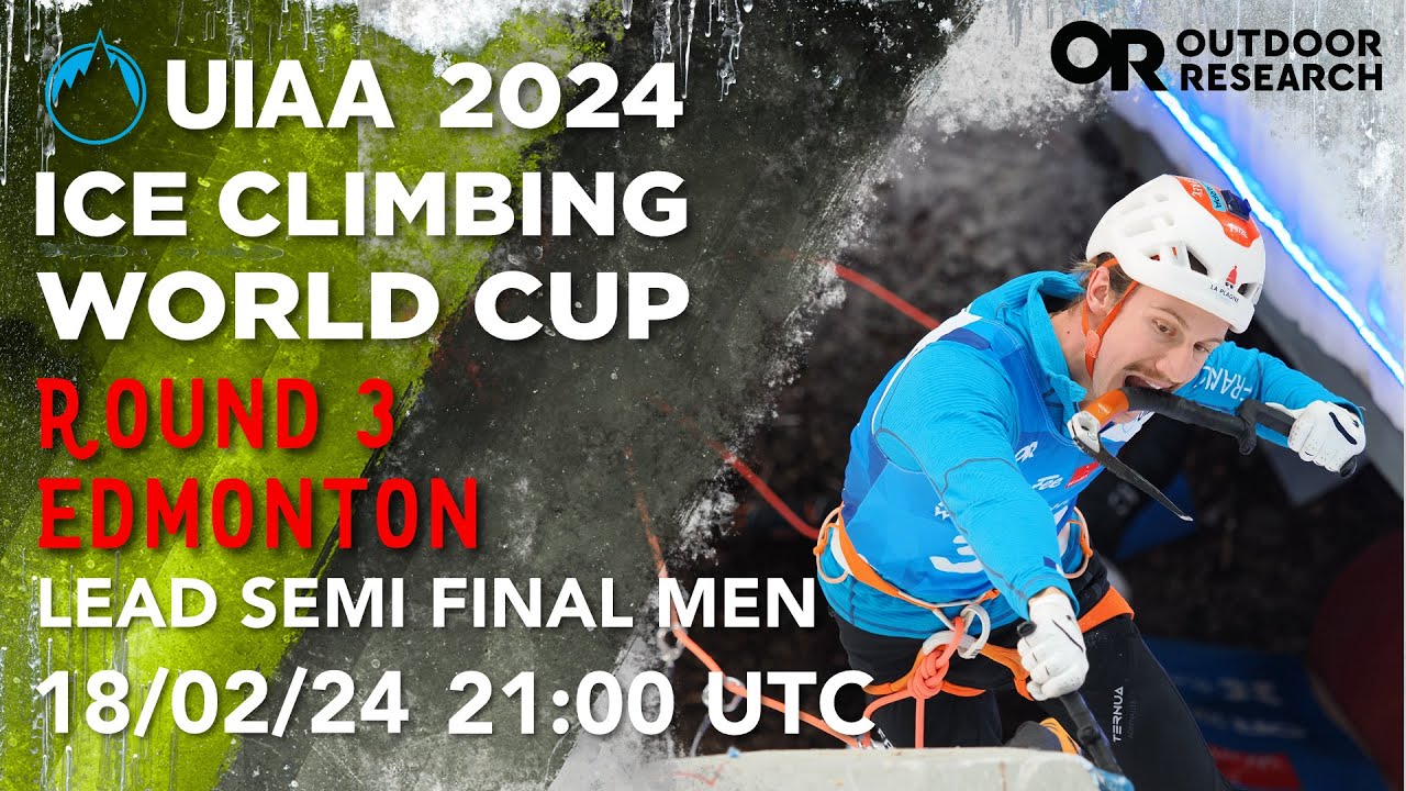 2024 UIAA Ice Climbing World Championships and World Cup (Round 3) MEN'S LEAD SFs - Edmonton, Canada