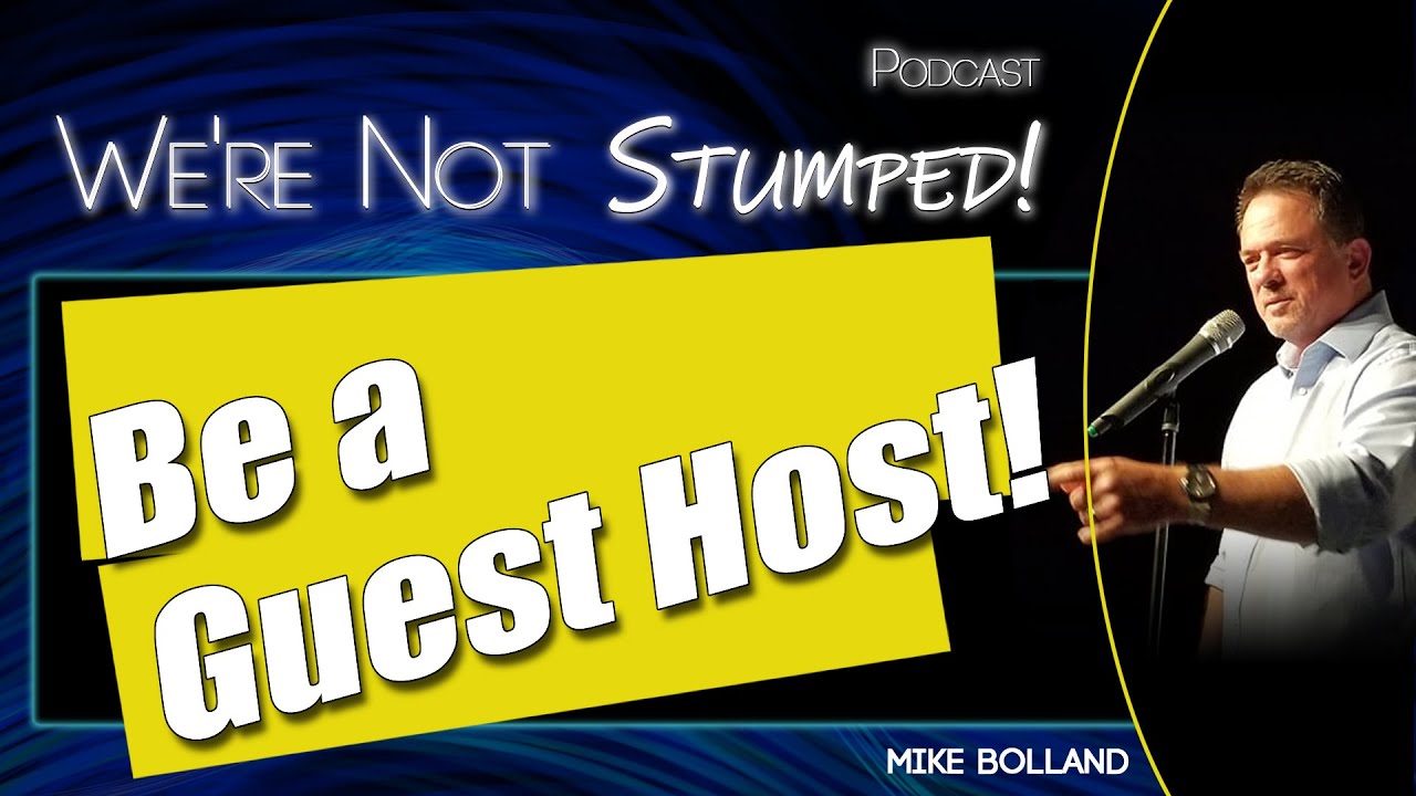 Share Your Story: Guest-Host a 10–15 Minute Episode of We’re Not Stumped