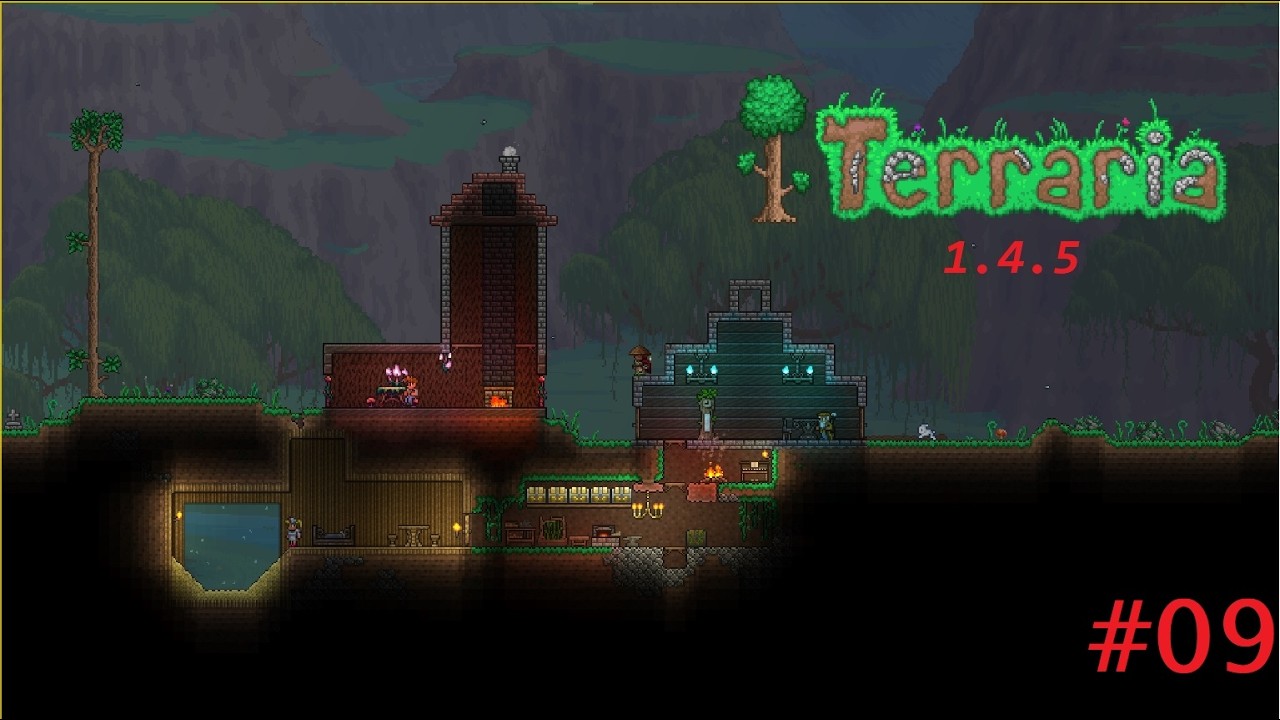 Let's Play Terraria 1.4.5 - Master Mode - Ep.09 - Skeletron and Old one's Army. No Talking Gameplay