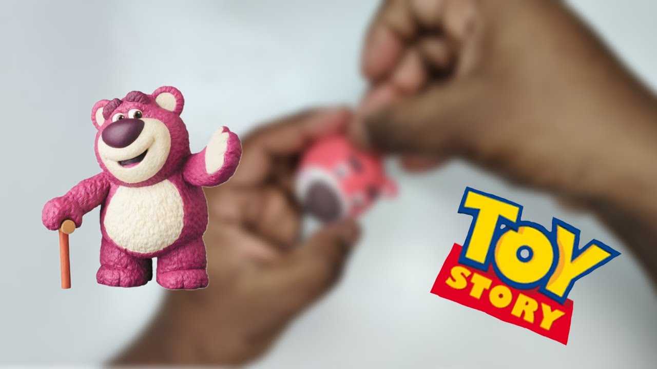 How to make Lotso Bear From Toy Story  with air dry or super soft clay #cloneartist