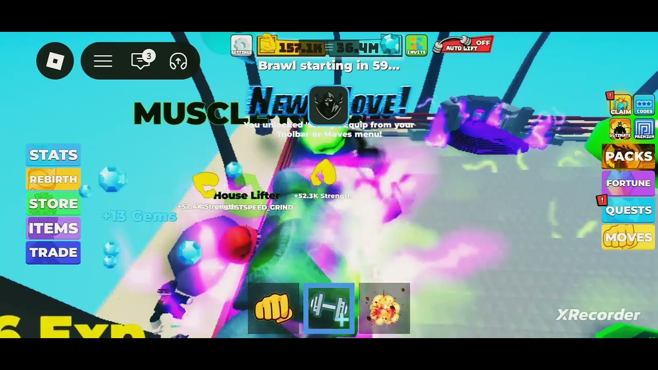 GRIND REBIRTH 50 AND MAX ULTIMATE AT GRIND GLITCH PET NOOB TO PRO IN MUSCLE LEGENDS @higlight