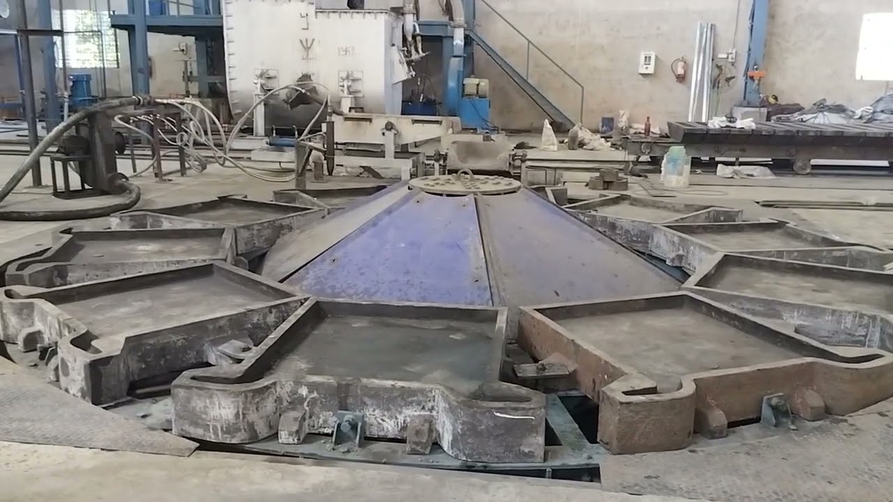 Copper anode casting table 