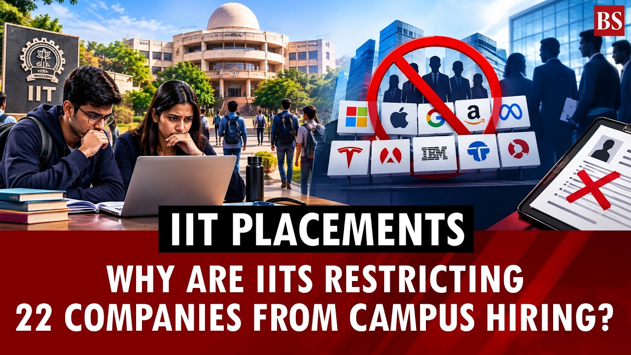 Why are IITs restricting 22 companies from campus hiring?