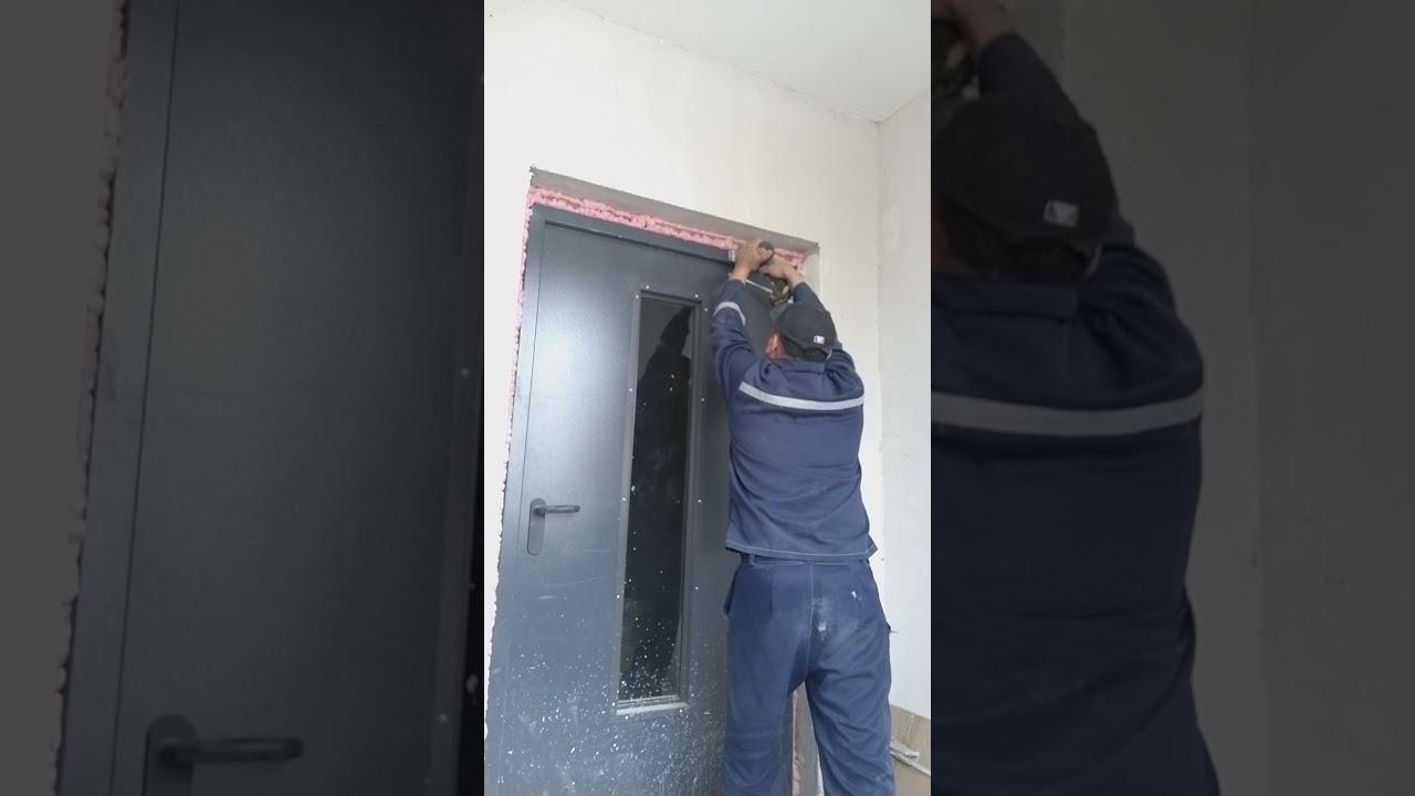 монтаж дверного доводчика,за 4 минуты
