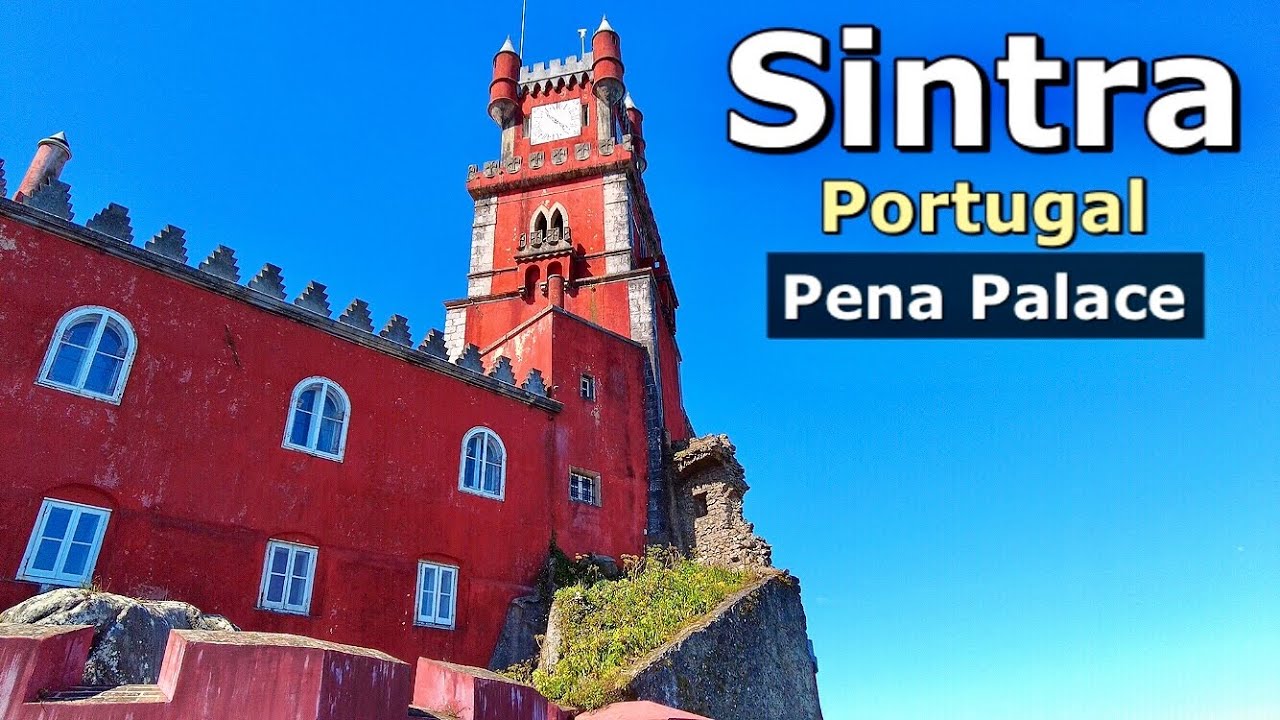 Sintra, Portugal, Pena Palace, [4K] walking tour 2021