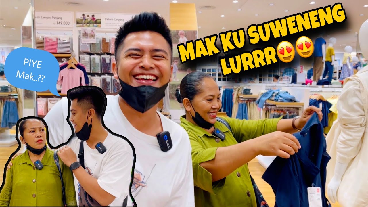 SEBELUM PULANG KE JOGJA MAMPIR KE  MALL BELIKAN BAJU BANUNG GOMEZ & SEPATU KANG MEN…😍‼️