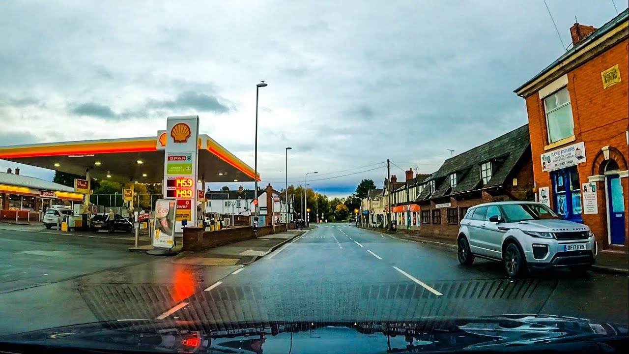Driving in Winsford - England