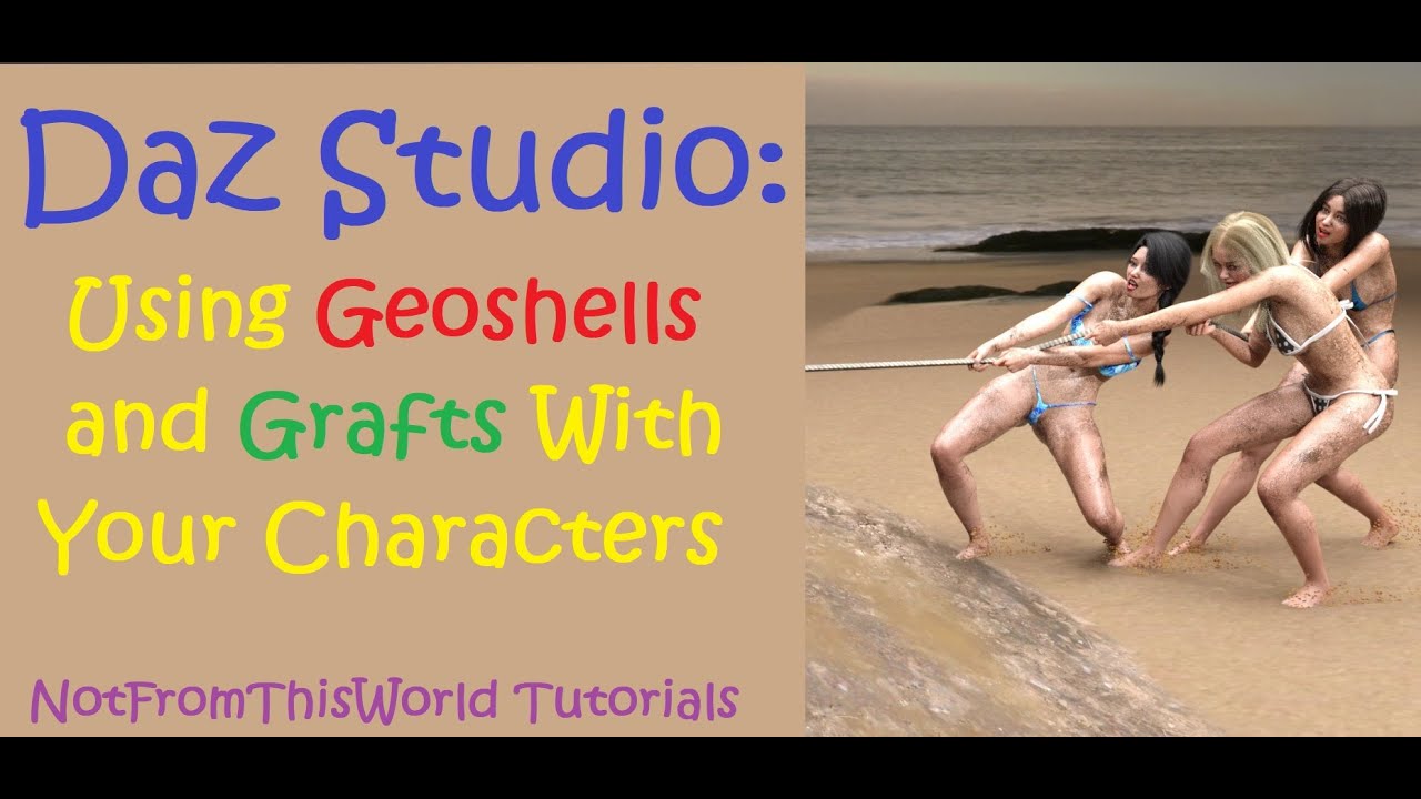 Daz Studio: использование геооболочек и графтов для улучшения текстур вашего персонажа!
