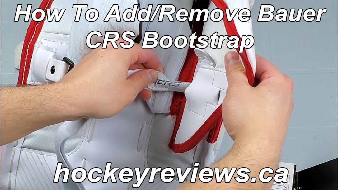How to Install or Remove Bauer Hyp2rlite, Shadow, Mach & Flylite CRS Bootstrap Hockey Goalie Pads