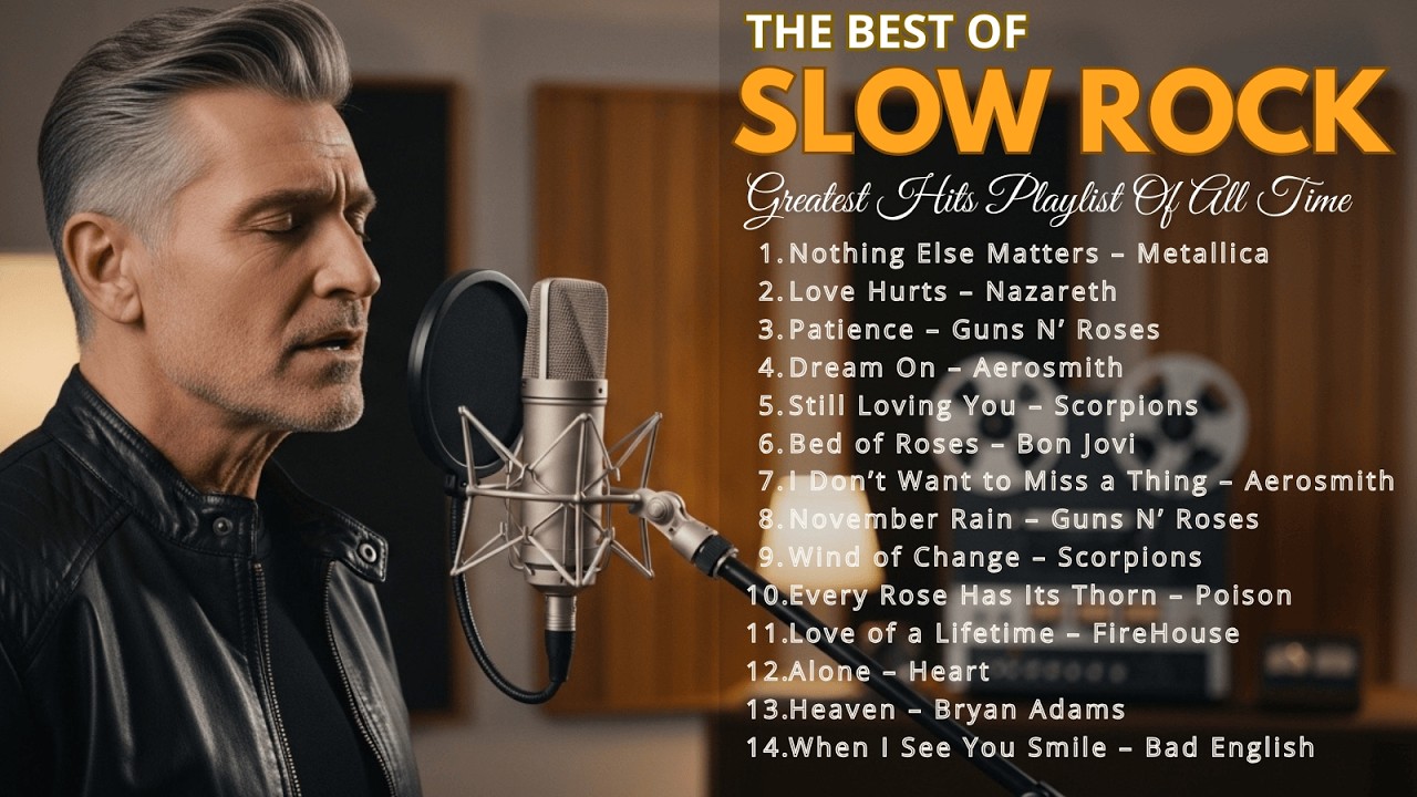 Scorpions, Aerosmith, BonJovi, Led Zeppelin, The Eagles | Greatest Hits Slow Rock Ballads  80s 90s.,