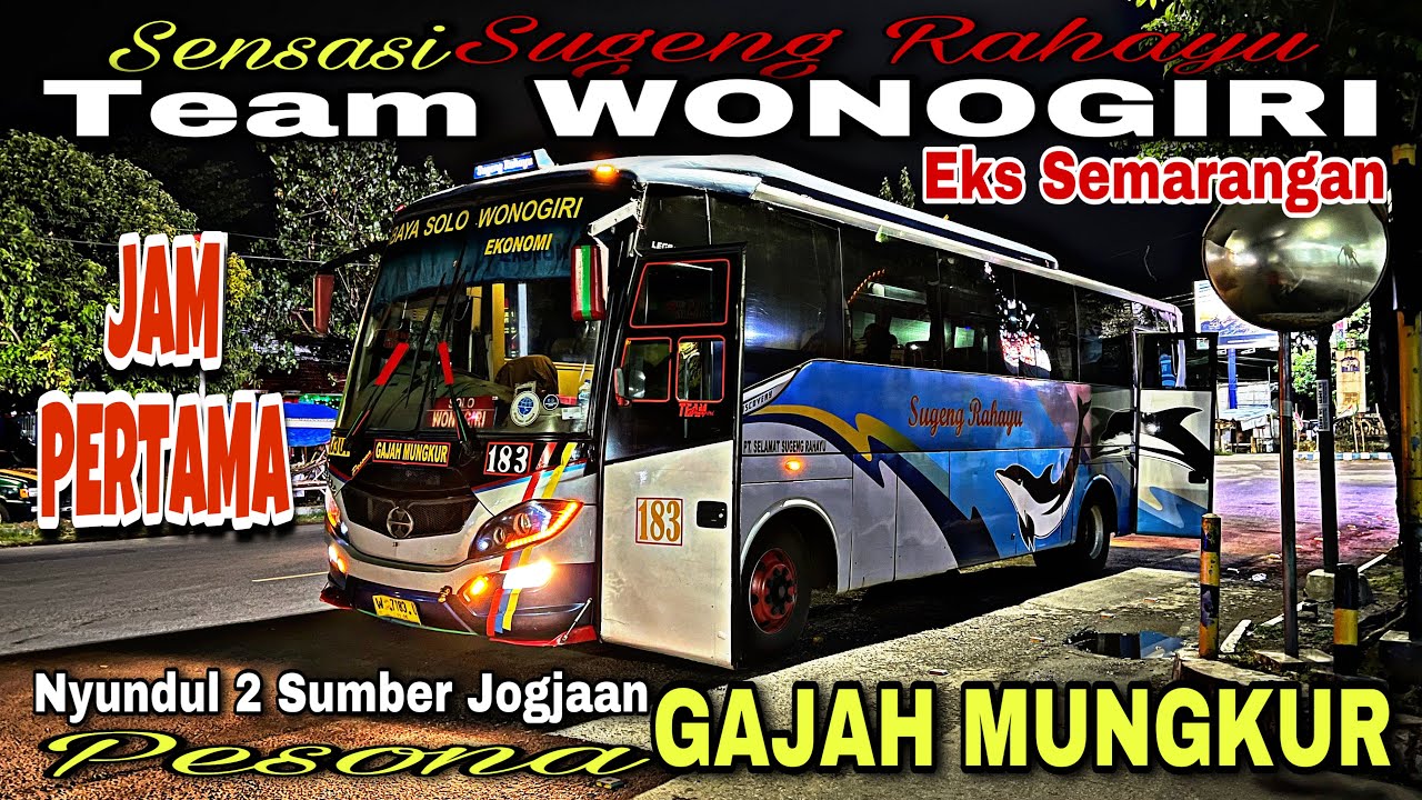 Sensasi Sumber Group Team Wonogiri Jam Pertama ❗️| trip Sugeng Rahayu W 7183 UY “ Gajah Mungkur “