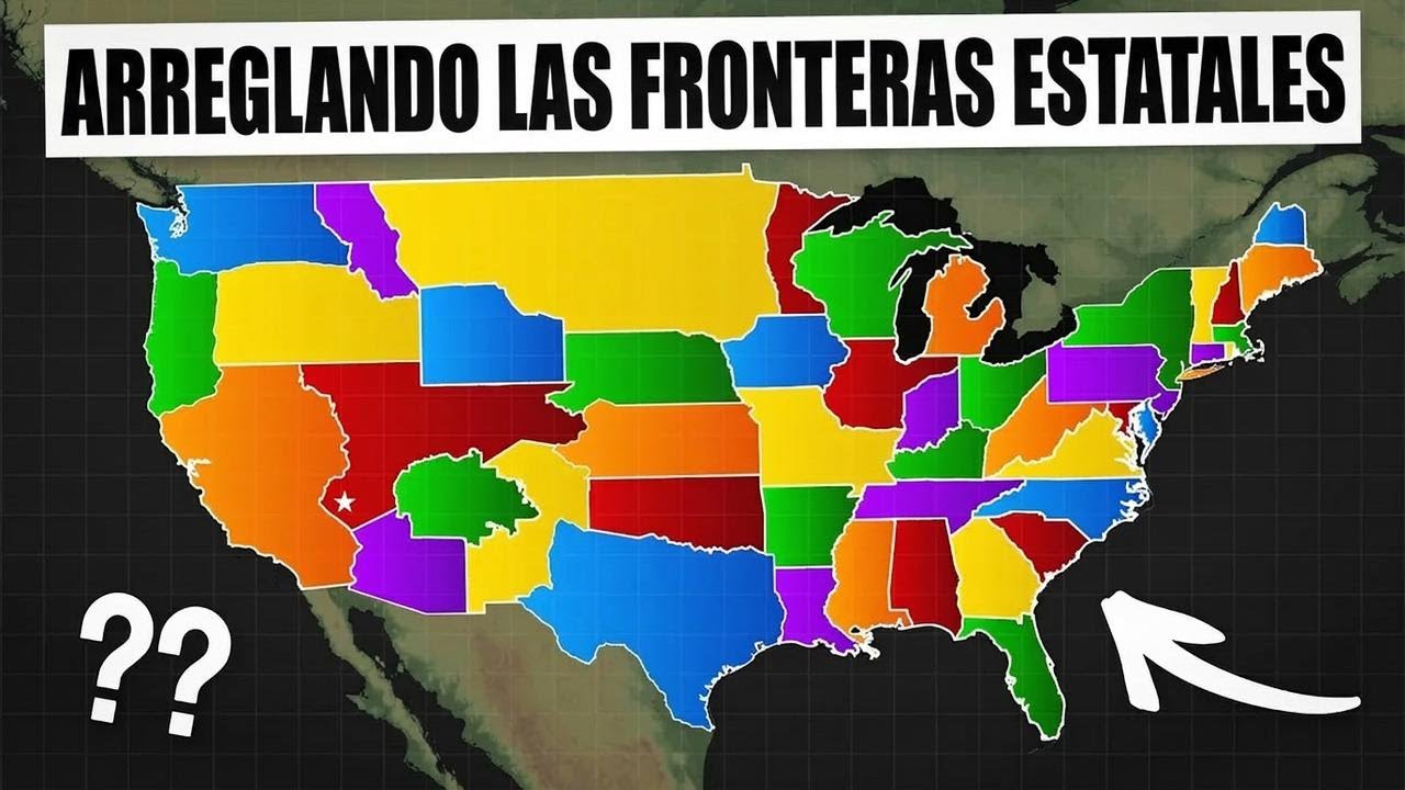 Así quedarían las fronteras de Estados Unidos si fueran realmente lógicas