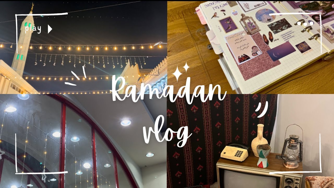 Ramadan vibes and making folkish journal 🤍لحظات رمضان وصنع جورنال شعبي🌙🤍