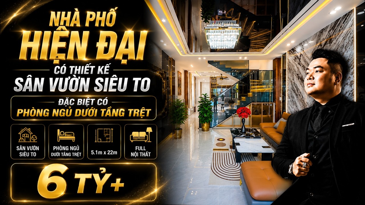 Nhà Đẹp Có Gu với Sân Vườn SIÊU RỘNG cách Quận 7 chỉ 500m