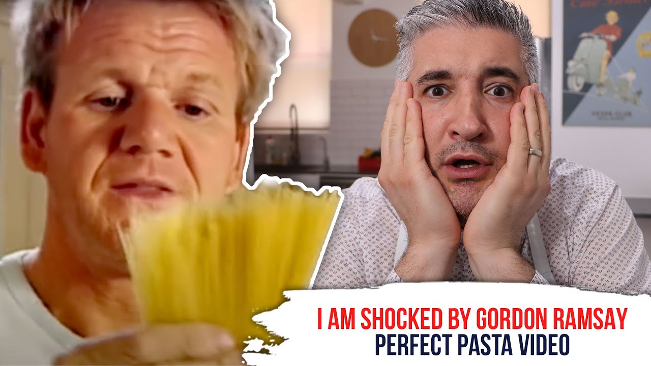 Italian Chef Reacts to GORDON RAMSAY Perfect Pasta Video