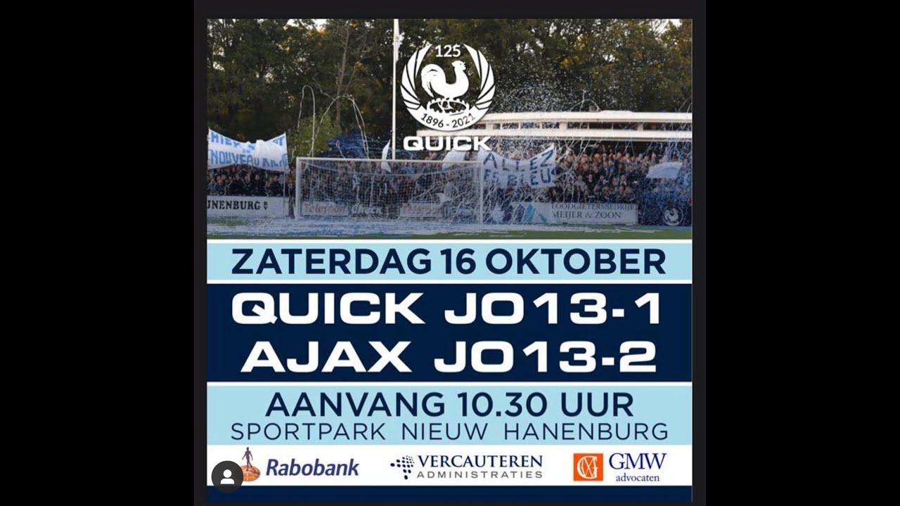 16.10.2021 Quick JO13-1 - Ajax