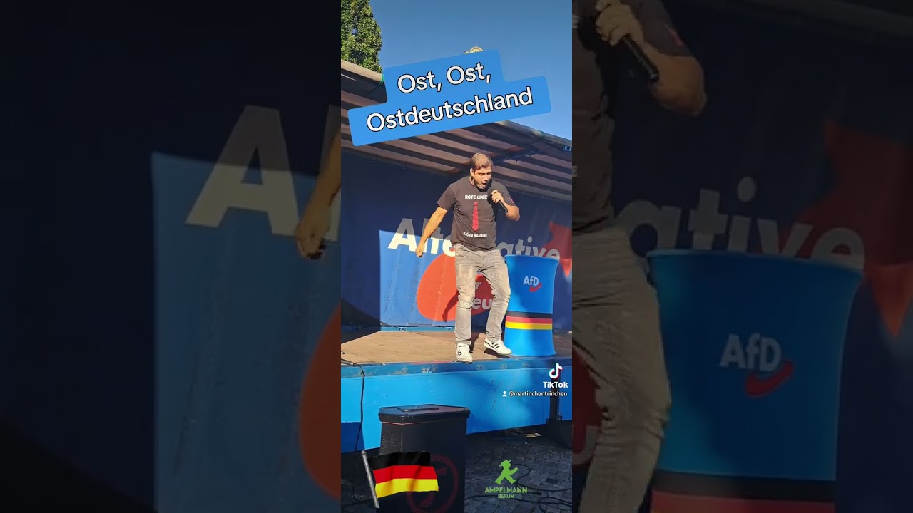 Ost, Ost, Ostdeutschland Wahlkampf AfD für Brandenburg in Werneuchen 20.09.2024