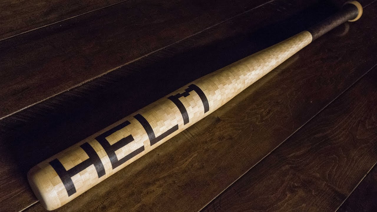 Segmented Baseball Bat Made From 1640 Pieces | Woodturning