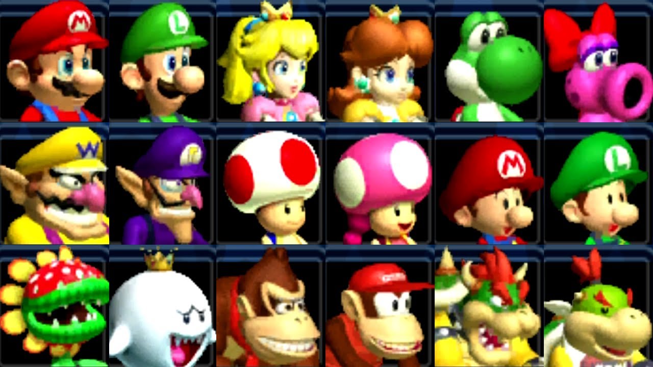 Mario Kart: Double Dash - All Characters