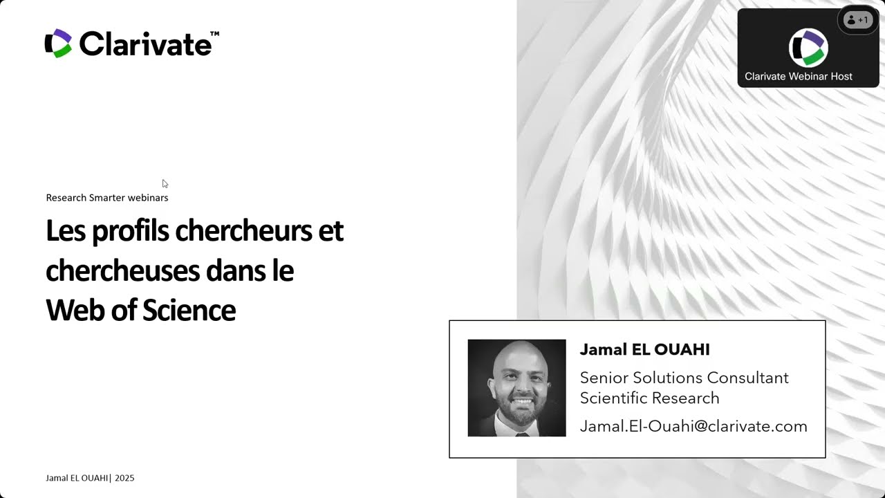 Créez et Gérez votre profil de chercheur dans le Web of Science