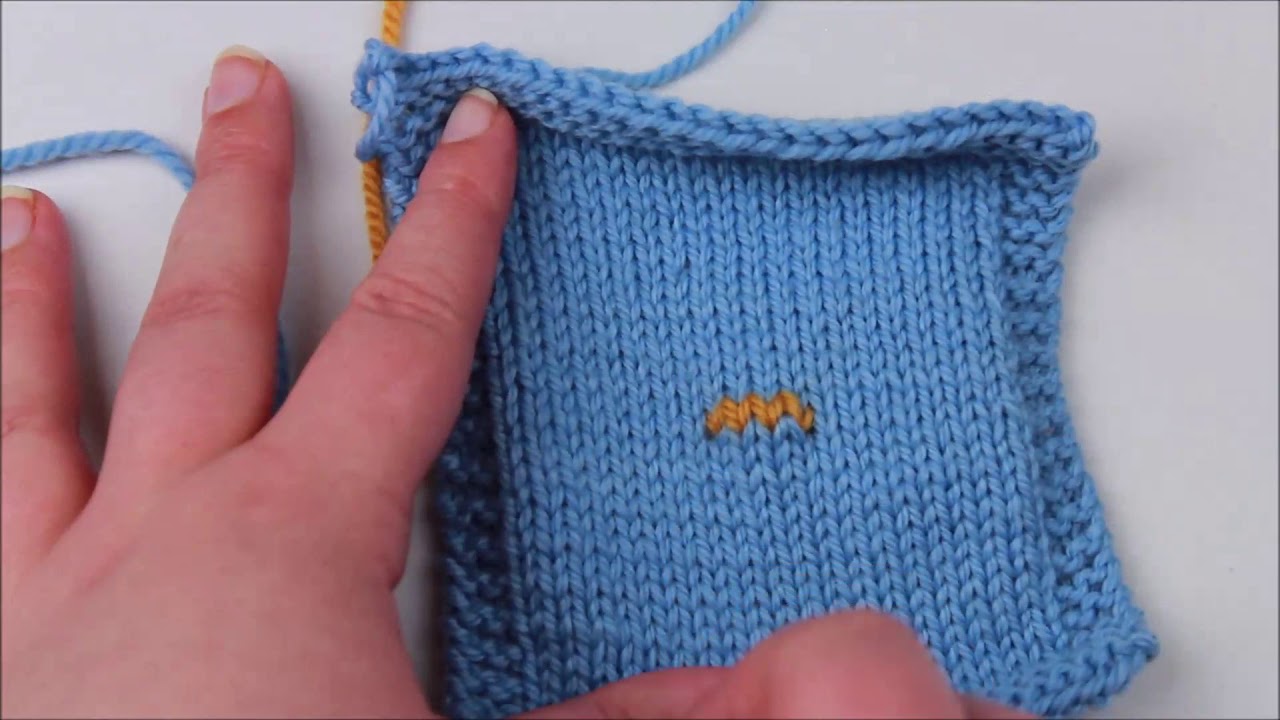 How to Work Waste Yarn Into Your Knitting