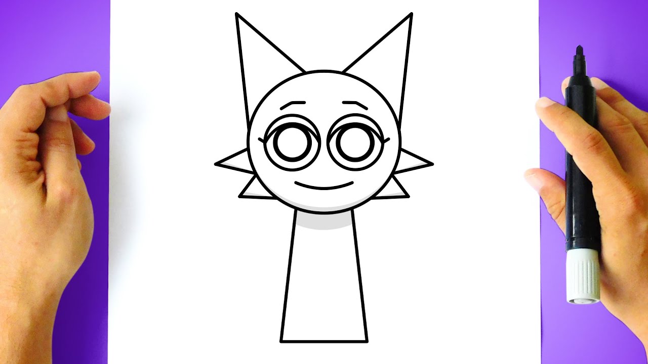 Como DESENHAR INCREDIBOX SPRUNKI - C&oacute;mo DIBUJAR a INCREDIBOX SPRUNKI - WENDA - Drawing Tutorial