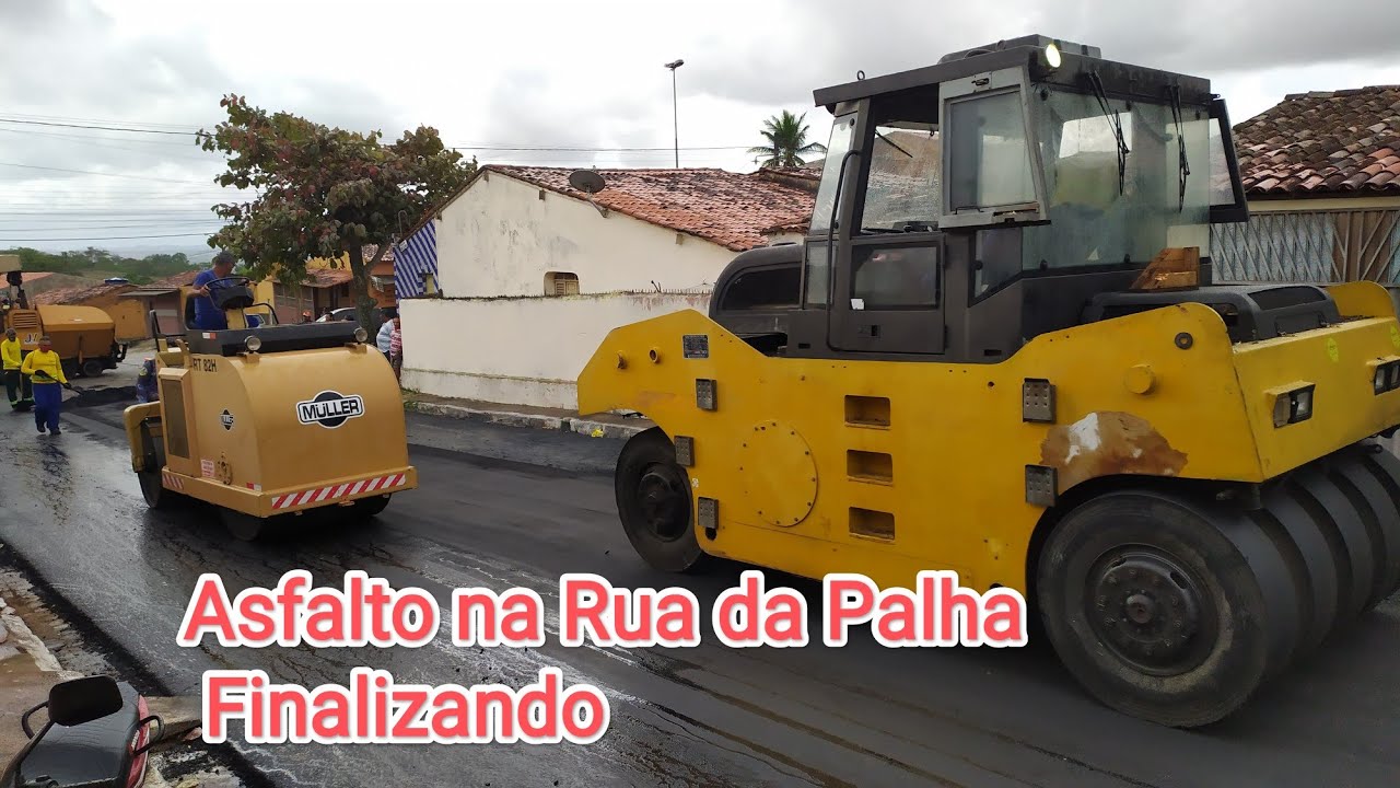 Asfalto na Rua da Palha Finalizando Araruna PB