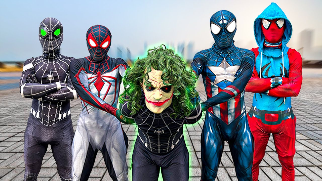 PRO 4 Team Spier-Man VS Joker Team || Who Is THE REAL SUPERHERO ...?? ( Funny , Action... ) FLife vs