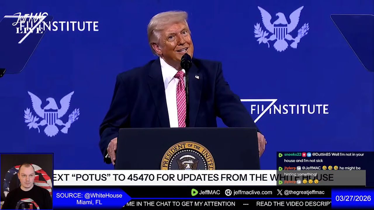 LIVE: President Trump Speaking at the Future Investment Initiative