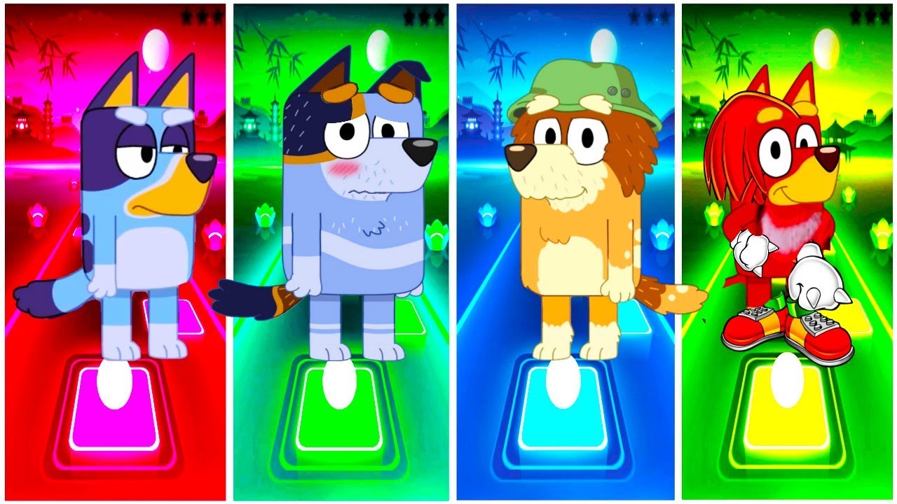 Bluey Magic vs Bluey Bingo Friends – Funny Moments | Tiles Hop Edm Rush Gameplay #5