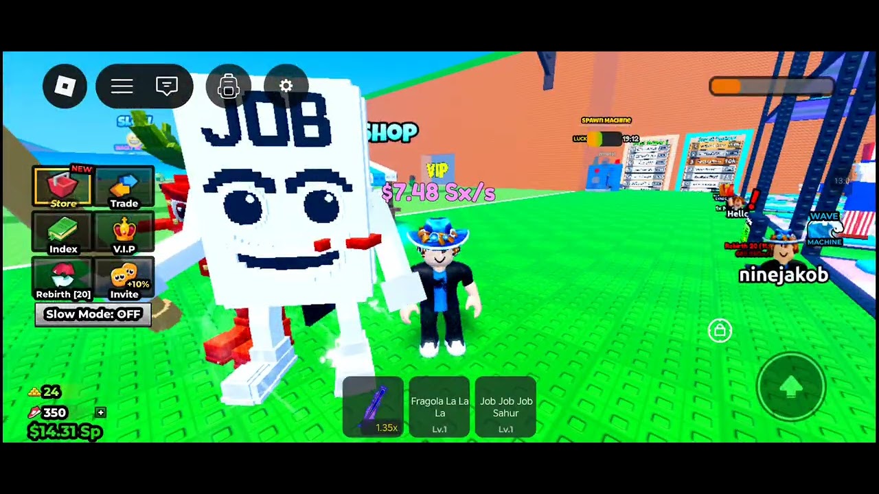 (My first escape tsunami for brainrot video!) Here's what i got during the admin abuse