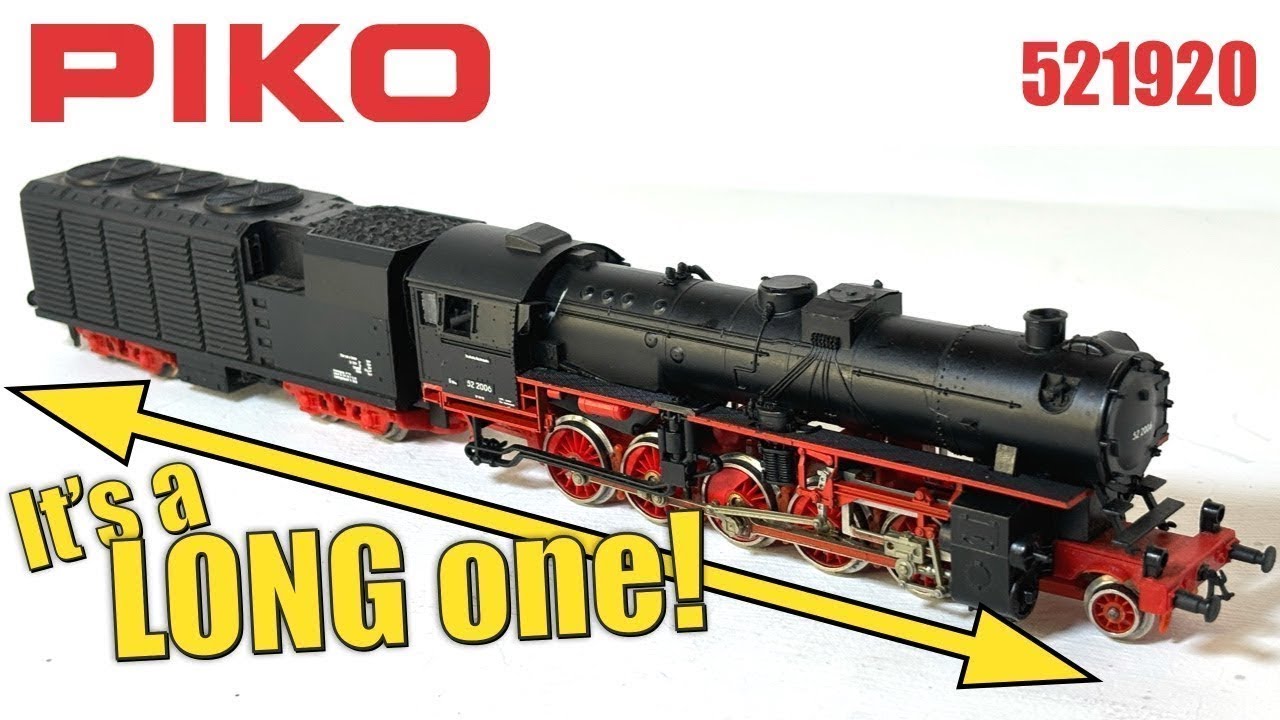 IT'S A LONG ONE! Piko 2 10 0 BR52 Steam Locomotive  Vintage Model Railway Review  521920 HO Scale