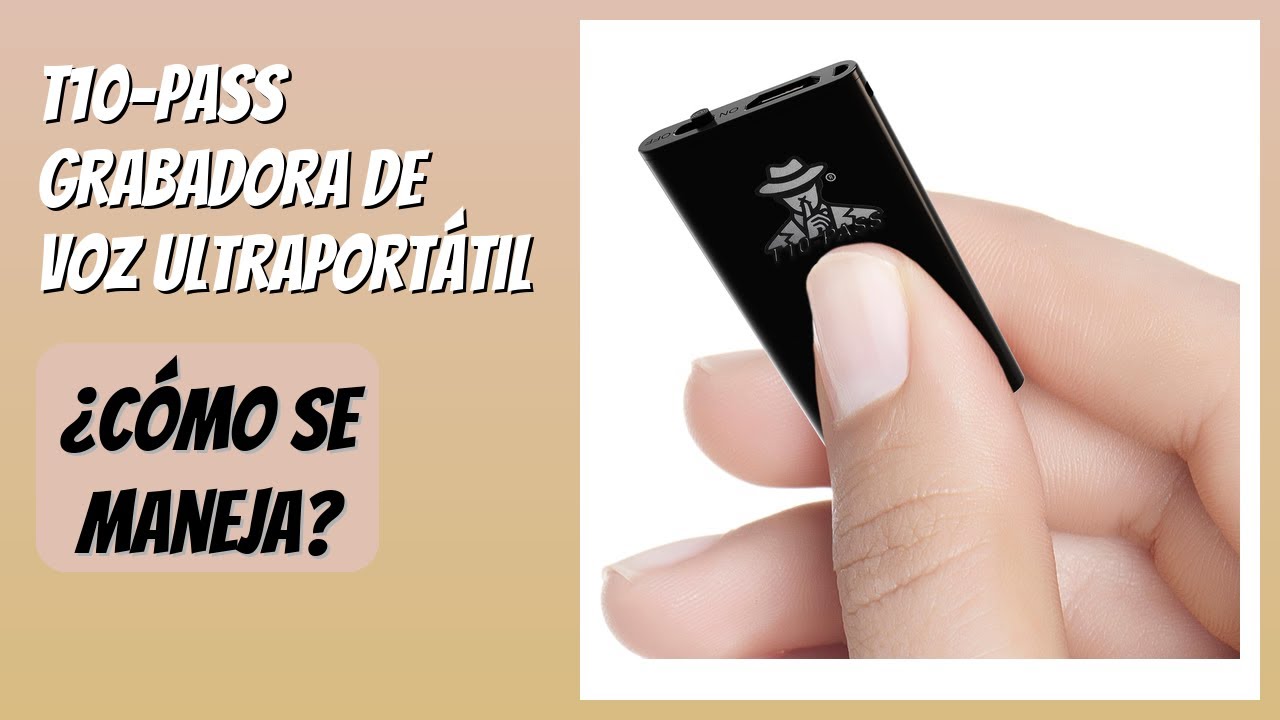 RESEÑA (2026) : T10-PASS Grabadora de Voz Ultraportátil. DETALLES
